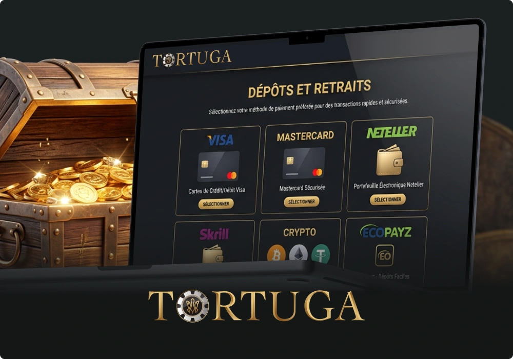 Méthodes de paiement Tortuga Casino pour les dépôts et retraits en France
